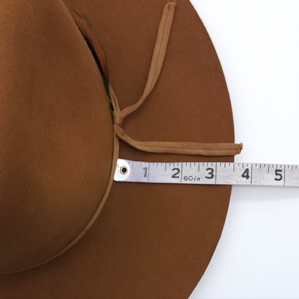 Thoroughbred Moleskin Brown Western Cowboy Hat Yellowstone Gunsmoke VTG 6 5/8 - Picture 9 of 14